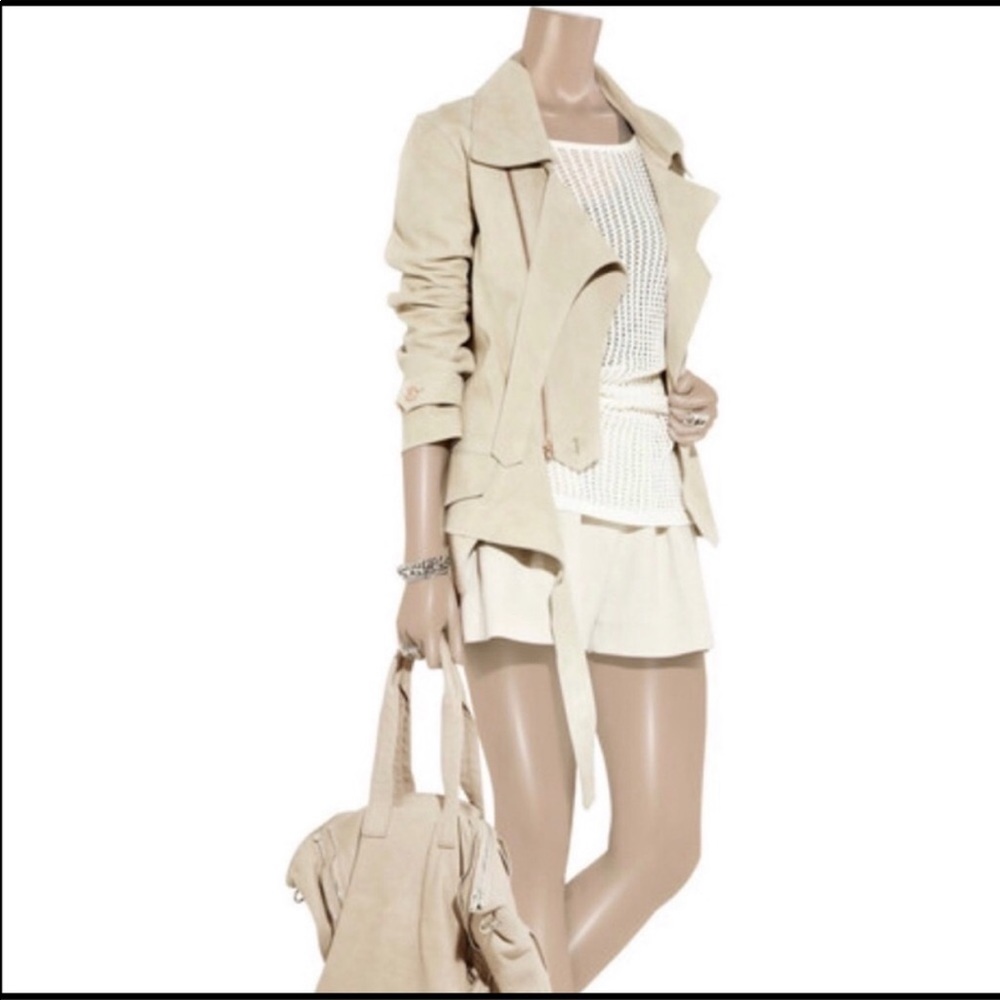 Alexander Wang “deconstructed” suede jacket size 10